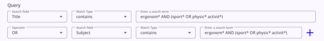 Specifying keywords