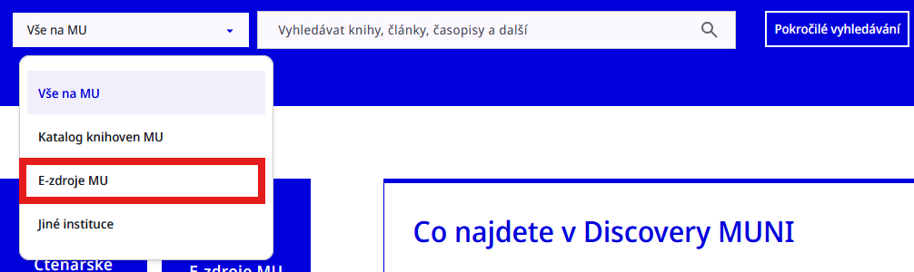 Omezení množiny hledání